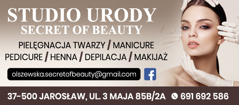 STUDIO URODY SECRET OF BEAUTY Jarosław Pielęgnacja Twarzy / Manicure / Pedicure / Makijaż