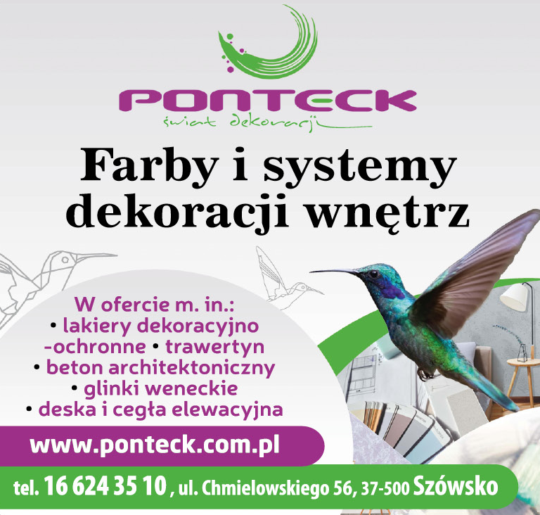 PONTECK Sp. z o.o. Szówsko Farby i Systemy Dekoracji Wnętrz
