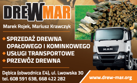  DREW-MAR Marek Rojek, Mariusz Krawczyk Dębica - Sprzedaż Drewna Opałowego - Usługi Transportowe