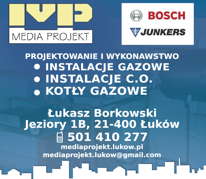 MEDIA PROJEKT Łukasz Borkowski Jeziory Instalacje Gazowe / Instalacje C.O. / Kotły Gazowe
