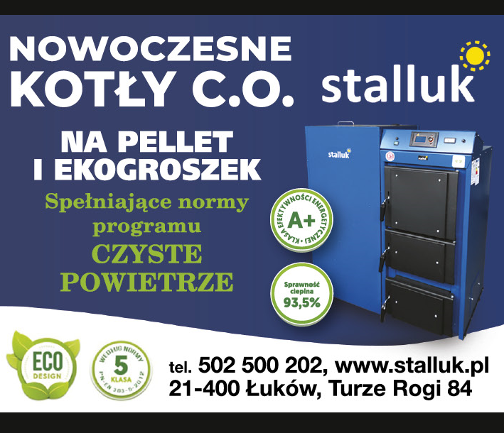 STALLUK Łuków Nowoczesne Kotły C.O. Na Pellet i Ekogroszek