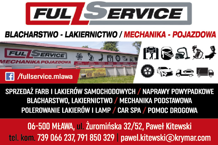FULL SERVICE Paweł Kitewski Mława Blacharstwo / Lakiernictwo / Mechanika Pojazdowa