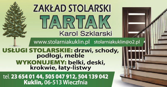 Zakład Stolarski Tartak Karol Szklarski Kuklin Usługi Stolarskie