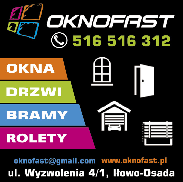 OKNOFAST Iłowo-Osada Okna / Drzwi / Bramy / Rolety