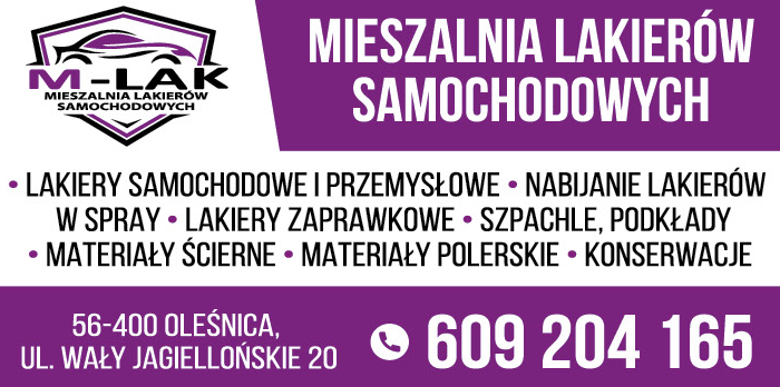 M-LAK Mieszalnia Lakierów Samochodowych Oleśnica Lakiery Samochodowe i Przemysłowe