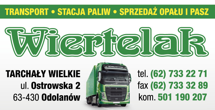 Przedsiębiorstwo Wielobranżowe "WIERTELAK" Tarchały Wielkie Opał / Pasze / Transport / Stacja Paliw