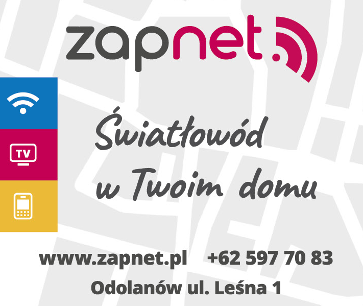ZapNet Sp. J. Odolanów Internet / Telewizja / Pakiety / Usługi Dodatkowe