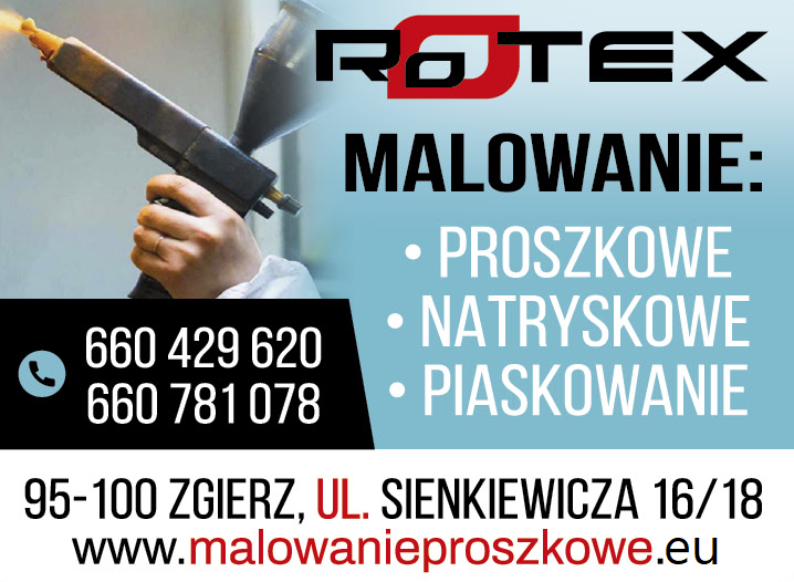 ROTEX Sp. z o.o. RK Sp. k. Zgierz Malowanie Proszkowe / Natryskowe / Piaskowe
