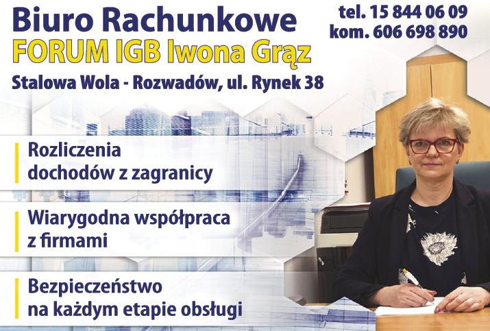 Biuro Rachunkowe "FORUM IGB" Iwona Grąz Stalowa Wola Usługi Rachunkowe