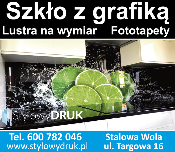 STYLOWY DRUK Stalowa Wola Szkło z Grafiką / Lustra Na Wymiar / Fototapety