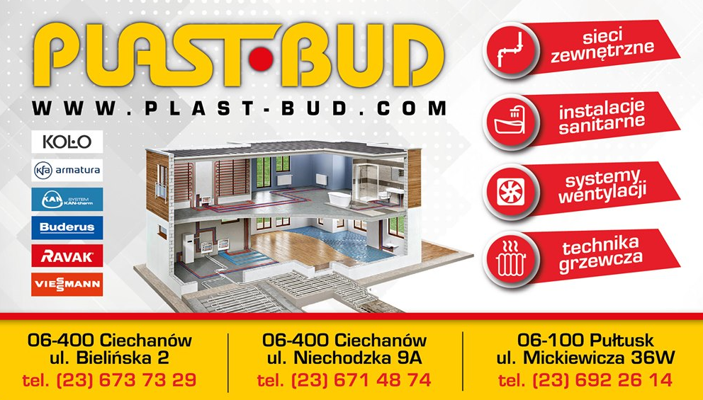 PLAST-BUD Ciechanów / Pułtusk - Sieci Zewnętrzne, Instalacje Sanitarne, Systemy Wentylacji