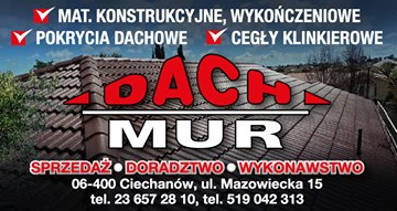 DACHMUR Ciechanów Mat. Konstrukcyjne, Wykończeniowe / Pokrycia Dachowe / Cegły Klinkierowe