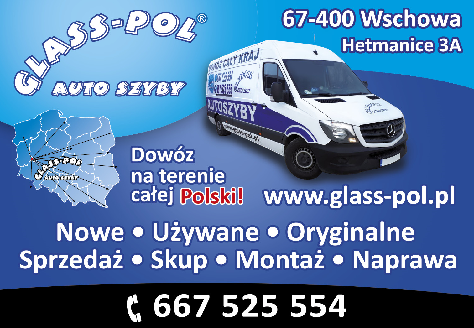 GLASS-POL ® Hetmanice Auto Szyby - Sprzedaż, Skup, Montaż, Naprawa