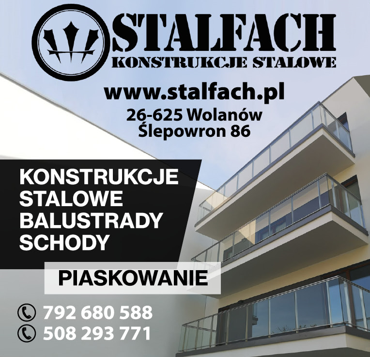 STALFACH Ślepowron Konstrukcje Stalowe / Balustrady / Schody