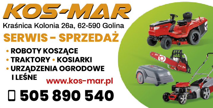 KOS-MAR Kraśnica Kolonia Roboty Koszące / Traktory / Kosiarki / Urządzenia Ogrodowe i Leśne