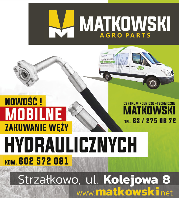 MATKOWSKI AGRO PARTS Strzałkowo Centrum Rolniczo-Techniczne / Mobilne Zakuwanie Węży Hydraulicznych