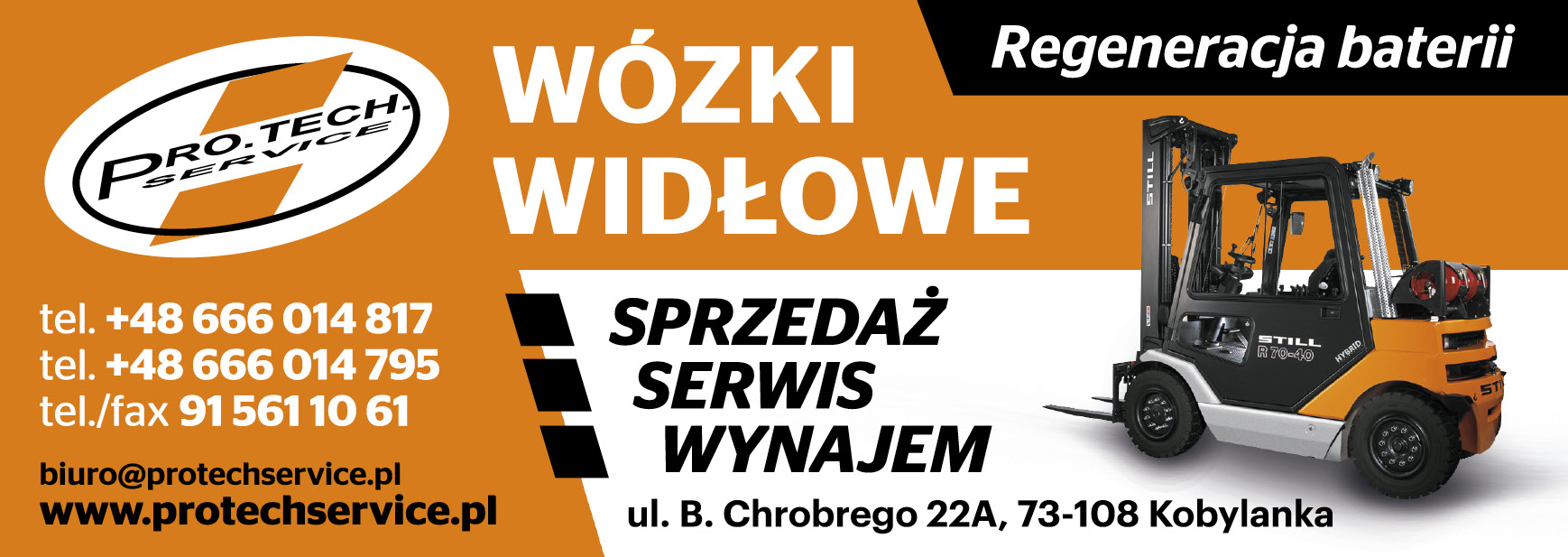 PRO TECH SERVICE s.c. Kobylanka Wózki Widłowe - Sprzedaż, Serwis, Wynajem