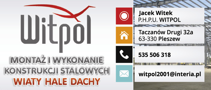 P.H.P.U. WITPOL Jacek Witek Taczanów Drugi Montaż i Wykonanie Konstrukcji Stalowych