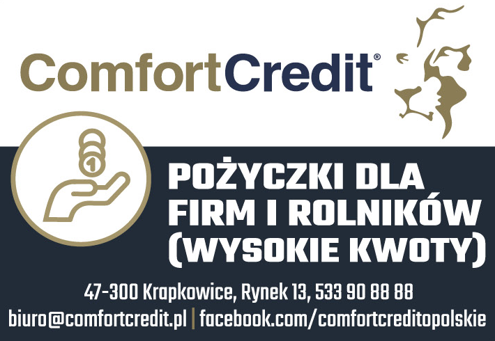 Comfort Credit Sp. z o.o. Krapkowice Pożyczki Dla Firm i Rolników