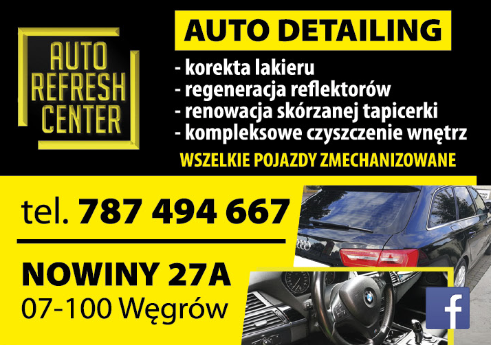 AUTO REFRESH CENTER Węgrów Auto Detailing - Wszelkie Pojazdy Zmechanizowane