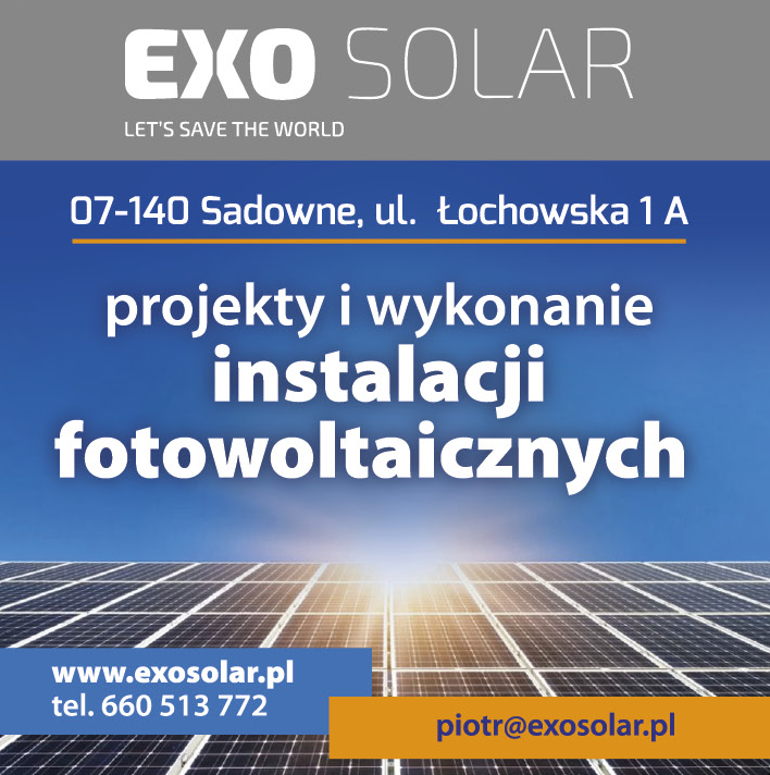 EXO SOLAR Sadowne Projekty i Wykonanie Instalacji Fotowoltaicznych