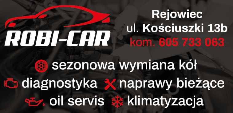 ROBI-CAR Rejowiec Sezonowa Wymiana Kół / Diagnostyka / Naprawy Bieżące / Oil Servis / Klimatyzacja