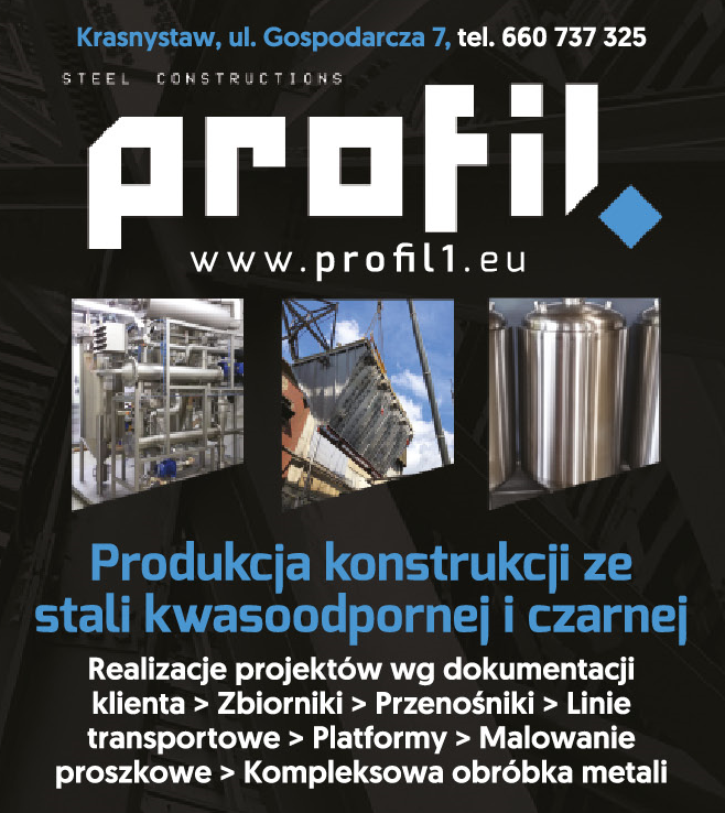 PROFIL Jacek Roman Krasnystaw Produkcja Konstrukcji Ze Stali Kwasoodpornej i Czarnej