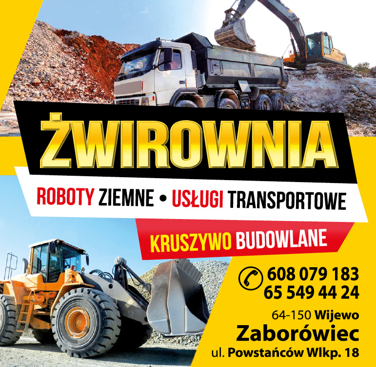 "UMIKOP" Zaborówiec Żwirownia / Roboty Ziemne / Usługi Transportowe / Kruszywo Budowlane