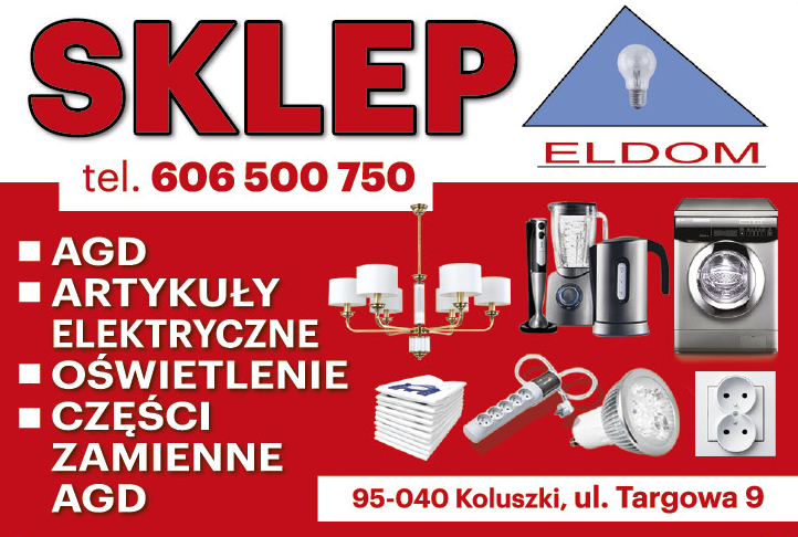 SKLEP ELDOM Koluszki AGD / Artykuły Elektryczne / Oświetlenie / Części Zamienne AGD