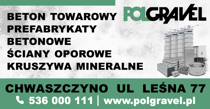 POLGRAVEL Sp. z o.o. Chwaszczyno Beton Towarowy / Prefabrykaty Betonowe / Kruszywa Mineralne