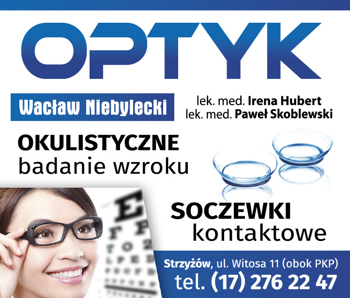 ZAKŁAD USŁUGOWY OPTICA Wacław Niebylecki Strzyżów Okulistyczne Badanie Wzroku / Soczewki Kontaktowe