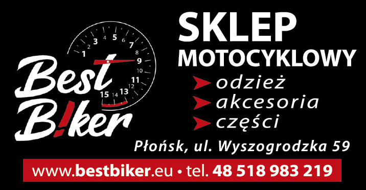 BEST BIKER s.c. Płońsk Sklep Motocyklowy - Odzież / Akcesoria / Części
