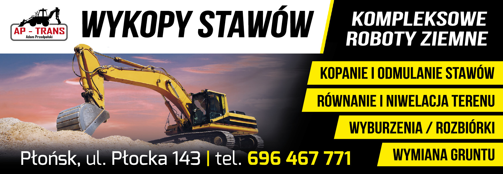 AP-TRANS Adam Przedpełski Płońsk Kompleksowe Roboty Ziemne