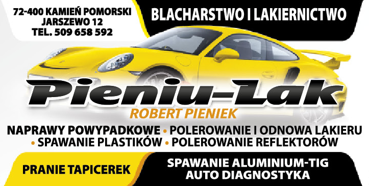PIENIU-LAK Robert Pieniek Kamień Pomorski Blacharstwo i Lakiernictwo / Naprawy Powypadkowe