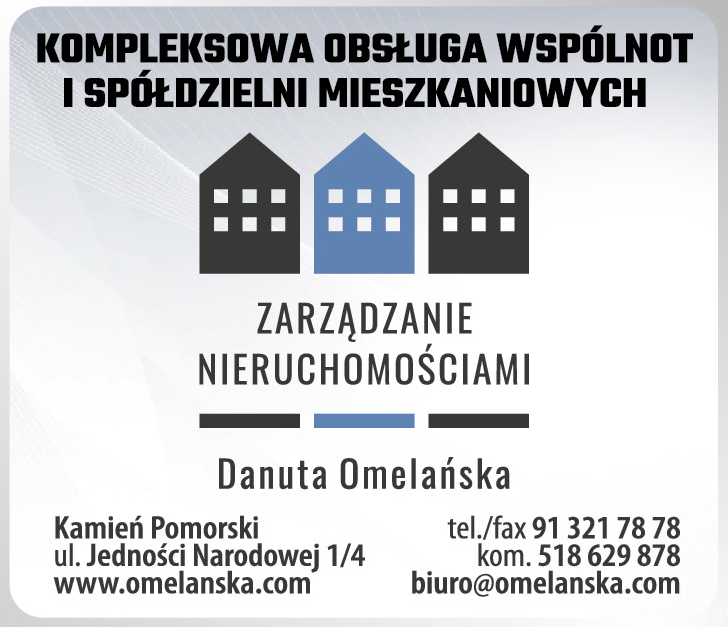 ZARZĄDZANIE NIERUCHOMOŚCIAMI Danuta Omelańska Kamień Pomorski