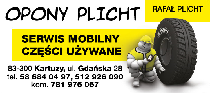 OPONY PLICHT Rafał Plicht Kartuzy Serwis Mobilny / Części Używane