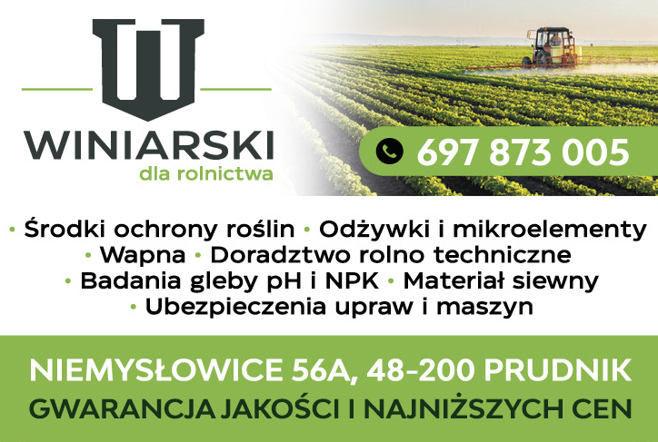 WINIARSKI - Dla Rolnictwa Niemysłowice Środki Ochrony Roślin / Wapna / Materiał Siewny / Doradztwo