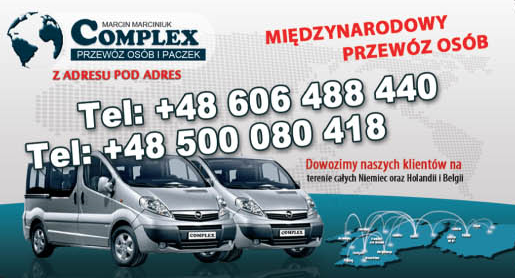 COMPLEX Marcin Marciniuk Piła Międzynarodowy Przewóz Osób