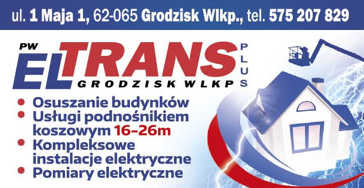  P.W. ELTRANS-PLUS Grodzisk Wielkopolski Osuszanie Budynków / Kompleksowe Instalacje Elektryczne