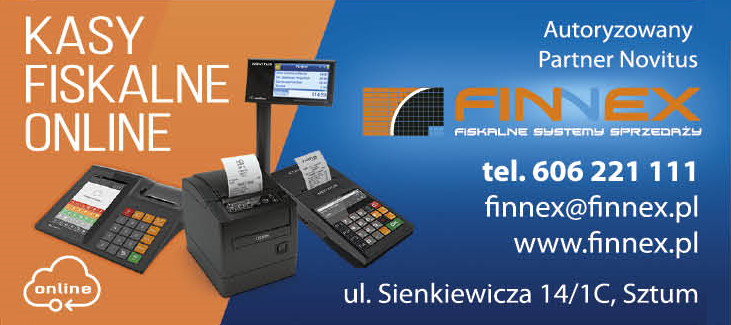 FINNEX Fiskalne Systemy Sprzedaży Sztum Kasy Fiskalne Online