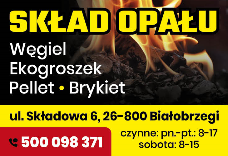SKŁAD OPAŁU Białobrzegi Węgiel / Ekogroszek / Pellet / Brykiet