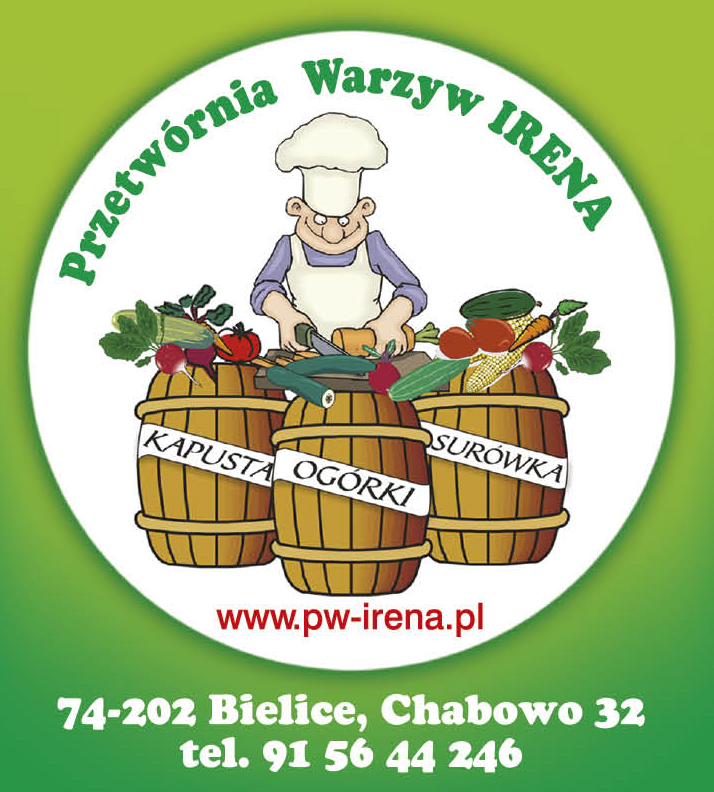 Przetwórnia Warzyw "IRENA" Chabowo Kapusta / Ogórki / Surówka
