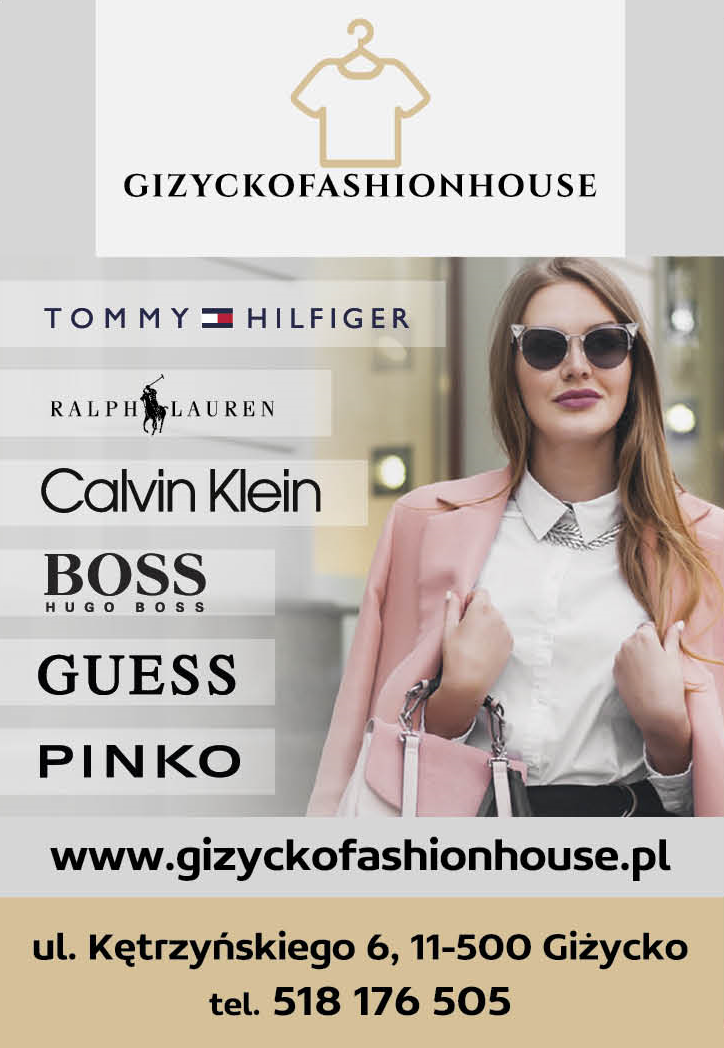 GIŻYCKO FASHION HOUSE Odzież / Obuwie / Akcesoria -Tommy Hilfiger, Ralph Lauren, Calvin Klein, Guess