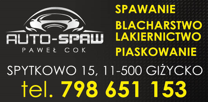 AUTO-SPAW Paweł Cok Spytkowo Spawanie / Blacharstwo / Lakiernictwo / Piaskowanie