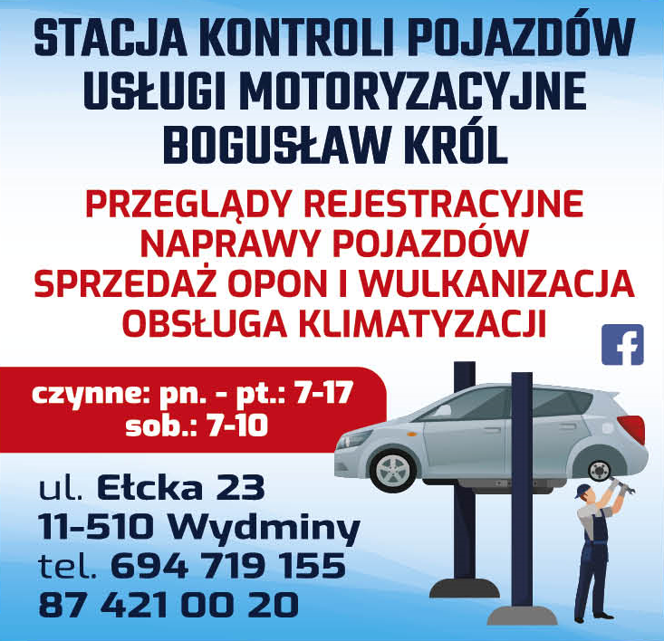 Stacja Kontroli Pojazdów - Usługi Motoryzacyjne Bogusław Król Wydminy