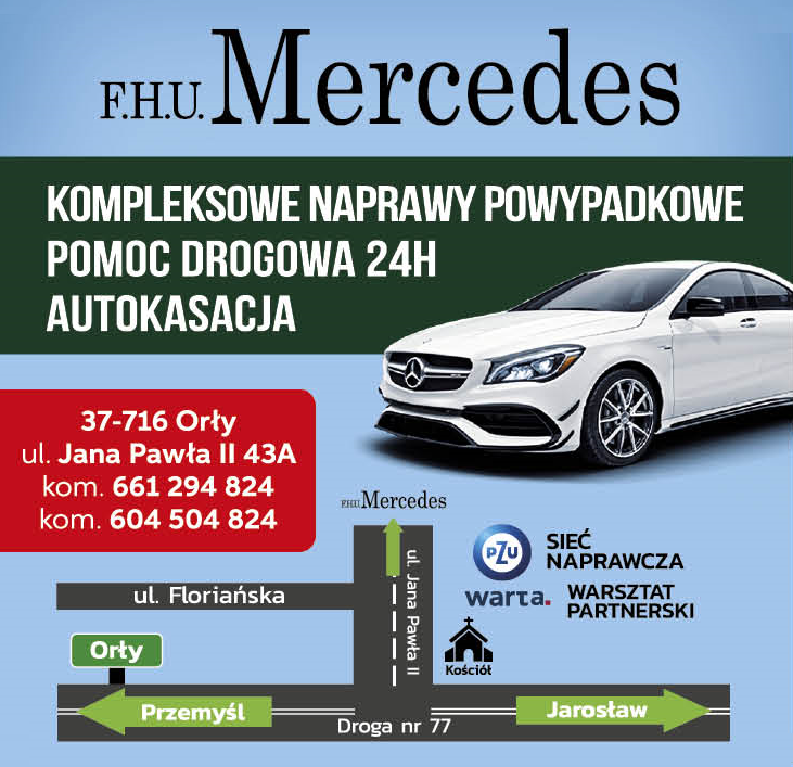 F.H.U. MERCEDES Orły Kompleksowe Naprawy Powypadkowe / Pomoc Drogowa 24H / Autokasacja