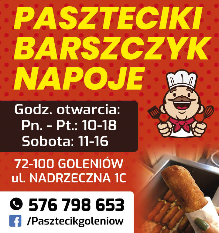 PASZTECIK Goleniów Barszczyk / Paszteciki / Napoje