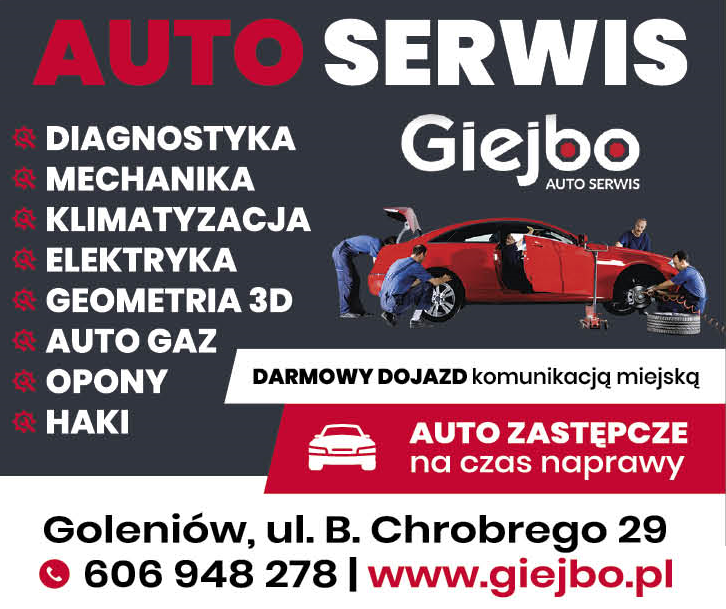GIEJBO AUTO SERWIS Goleniów Diagnostyka / Mechanika / Klimatyzacja / Elektryka / Geometria 3D