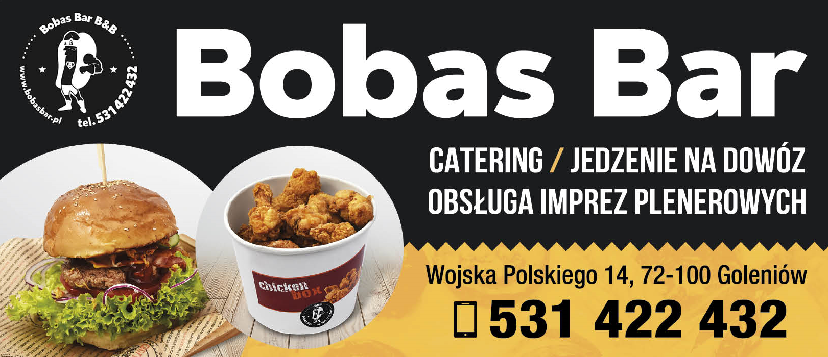 Bobas & Bar Goleniów Catering / Jedzenie Na Dowóz / Obsługa Imprez Plenerowych