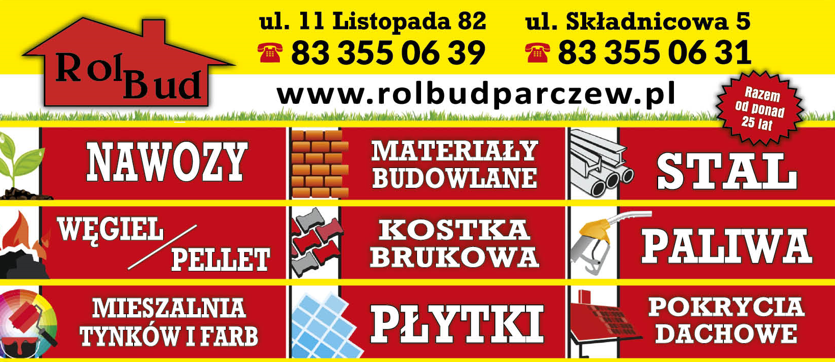P.P.U.H. ROLBUD Parczew Węgiel / Mat. Budowlane / Pokrycia Dachowe / Kostka Brukowa / Nawozy